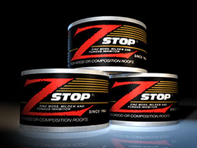 Rolls of Z-Stop - Z-Stop zinc strip roof moss and fungus inhibitor for wood or composition roofing